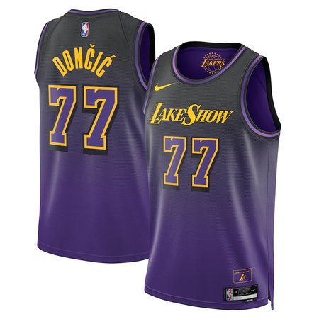 Unisex Los Angeles Lakers Luka Doncic Purple Swingman Jersey - Statement Edition