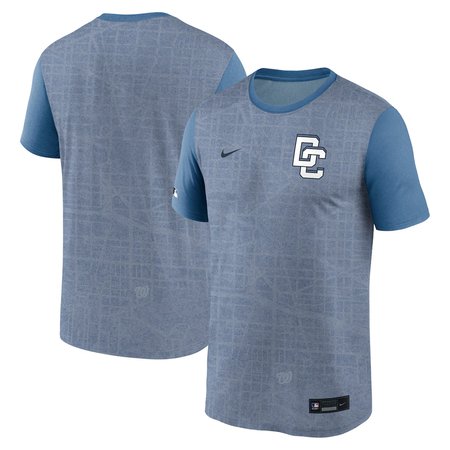 Men's Washington Nationals Gray 2025 City Connect Authentic Collection Velocity Performance T-Shirt