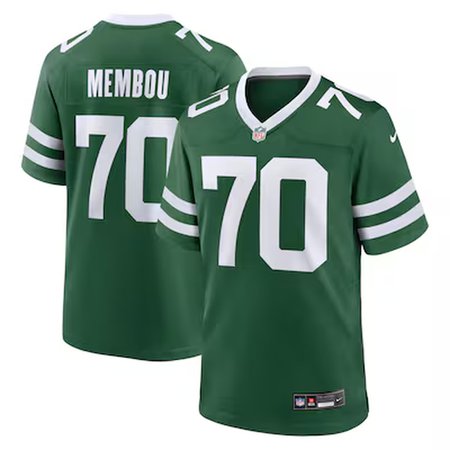 Men's New York Jets #1 Armand Membou Legacy 2025 NFL Draft First Round Pick Game Jersey
