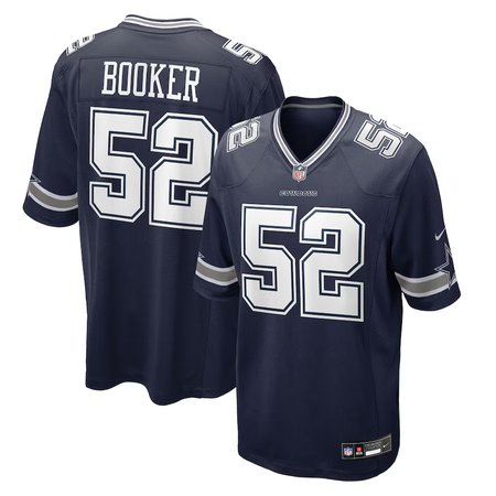 Men's Dallas Cowboys #1 Tyler Booker Navy 2025 NFL Draft First Round Pick Game Jersey
