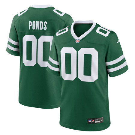 Men's New York Jets #23 D'Angelo Ponds Green 2026 NFL Draft Game Jersey