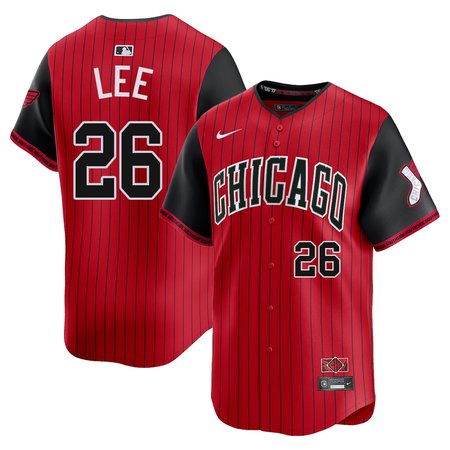 Men's Chicago White Sox #26 Korey Lee Red/Black 2025 City Connect Limited Player Jersey