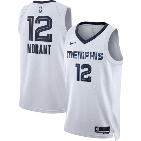 Women's Memphis Grizzlies #12 Ja Morant Nike White Swingman Association Edition Jersey