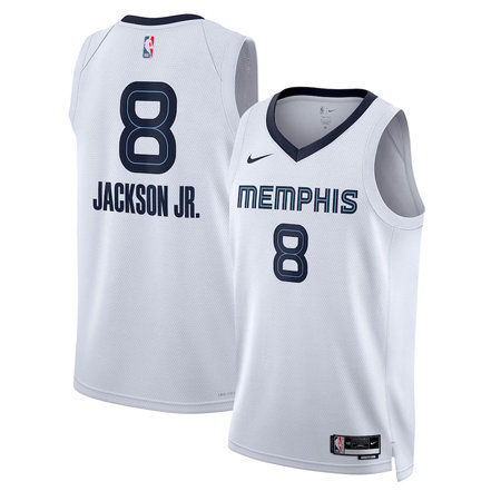 Men's Memphis Grizzlies #8 Jaren Jackson Jr. Nike White Swingman Association Edition Jersey