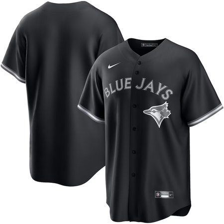Men's Toronto Blue Jays Black Lights Out Replica Jersey