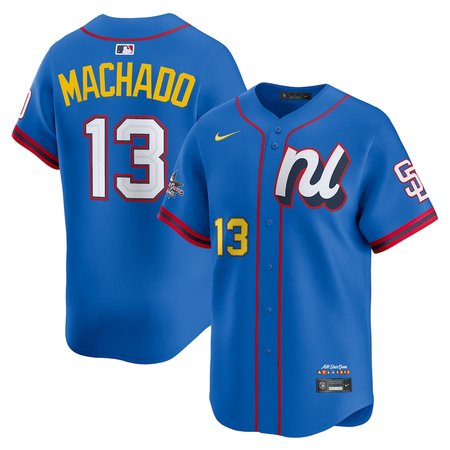 Men's National League #13 Manny Machado Blue 2025 All-Star Edition Limited Player Jersey