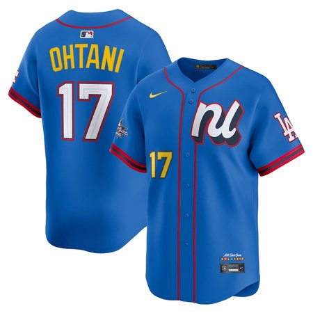 Men's National League #17 Shohei Ohtani Blue 2025 All-Star Edition Limited Player Jersey