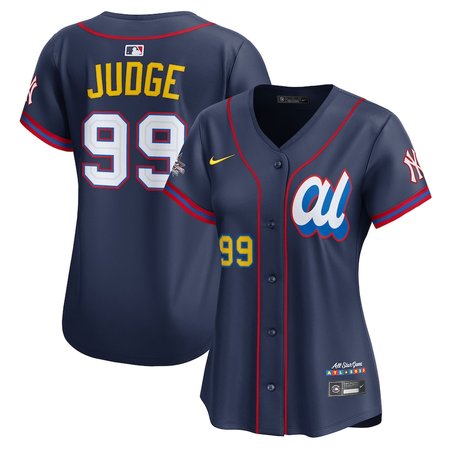 Women's American League #99 Aaron Judge Navy 2025 All-Star Edition Limited Player Jersey
