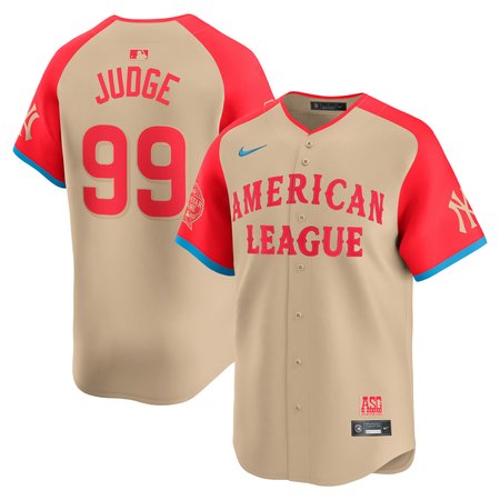 Men's American League Aaron Judge Cream 2024 MLB All-Star Game Limited Player Jersey