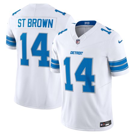 Men's Detroit Lions Amon-Ra St. Brown White Vapor F.U.S.E. Limited Jersey