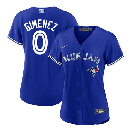 Women's Toronto Blue Jays #0 Andres Gimenez Royal Home Replica Jersey