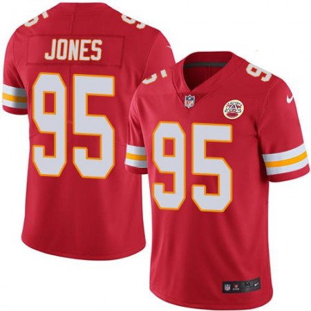 Chiefs #95 Chris Jones Red Men's Stitched NFL Limited Rush Jersey